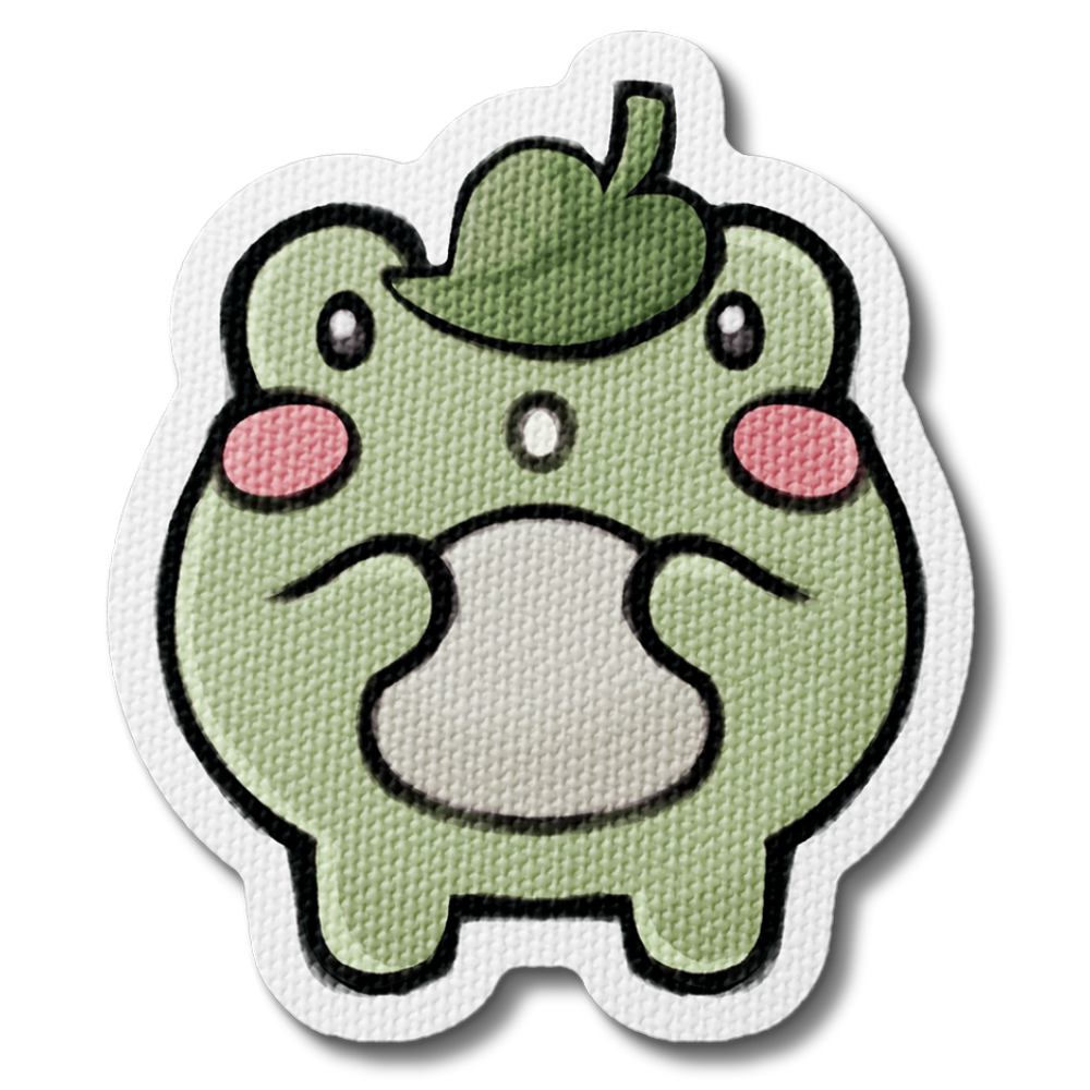 Leafy Hat Finneas the Frog Sensory Sticker
