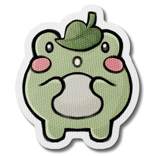 Leafy Hat Finneas the Frog Sensory Sticker