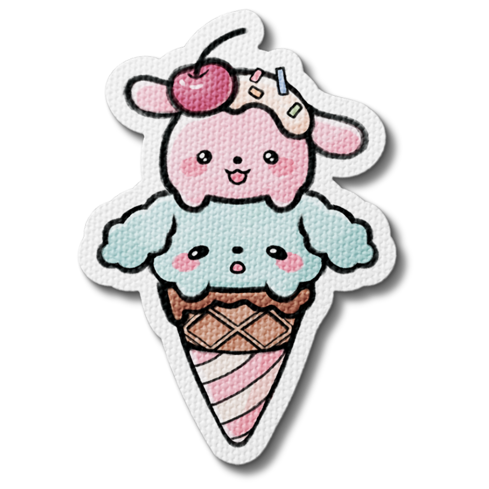 Sweet Puppy Scoop Ice Cream Sensory Sticker