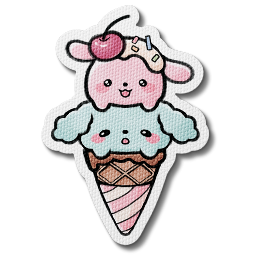 Sweet Puppy Scoop Ice Cream Sensory Sticker