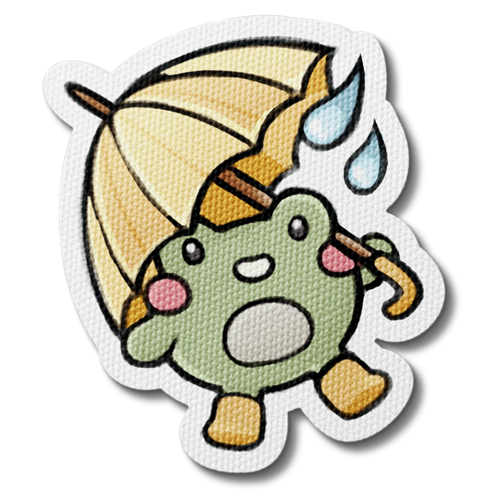 Rainy Day Finneas the Frog Sensory Sticker
