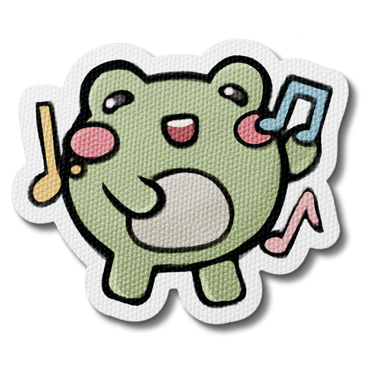 Finneas the Musical Frog Sensory Sticker