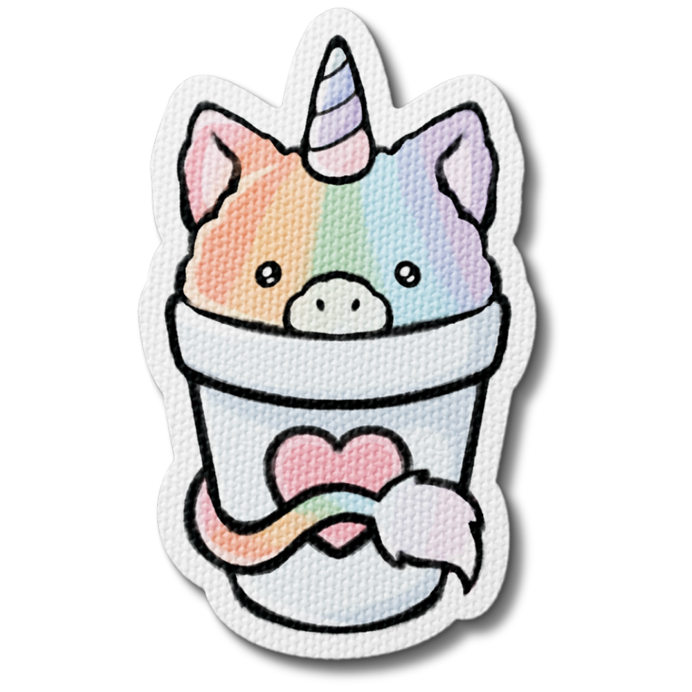 Rainbow Unicorn Snow Cone Sensory Sticker