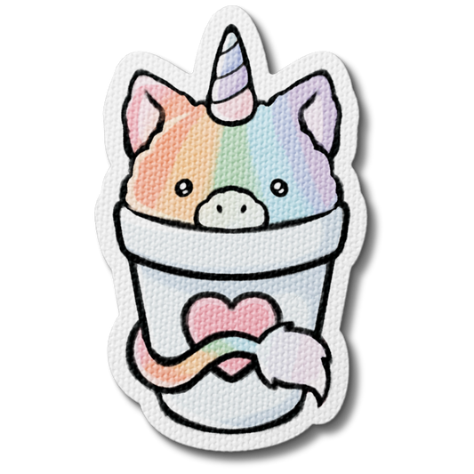 Rainbow Unicorn Snow Cone Sensory Sticker