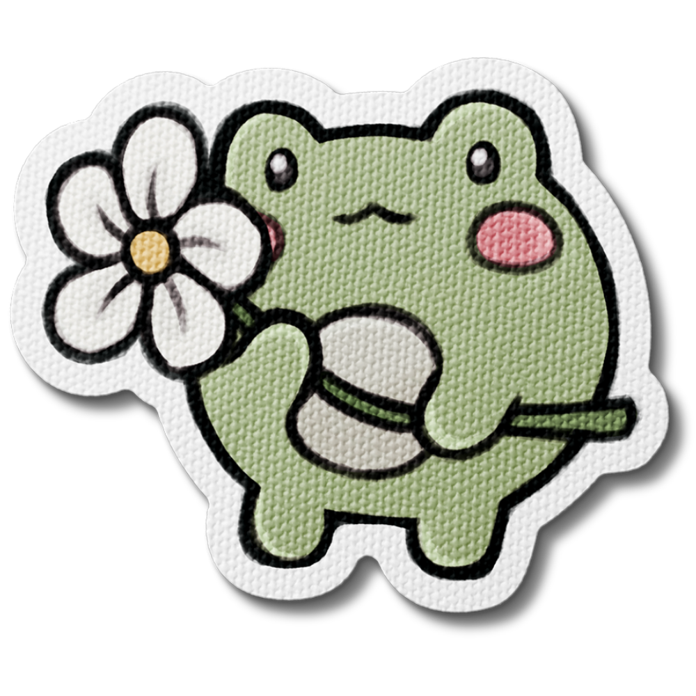 Flower Friend Finneas the Frog Sensory Sticker