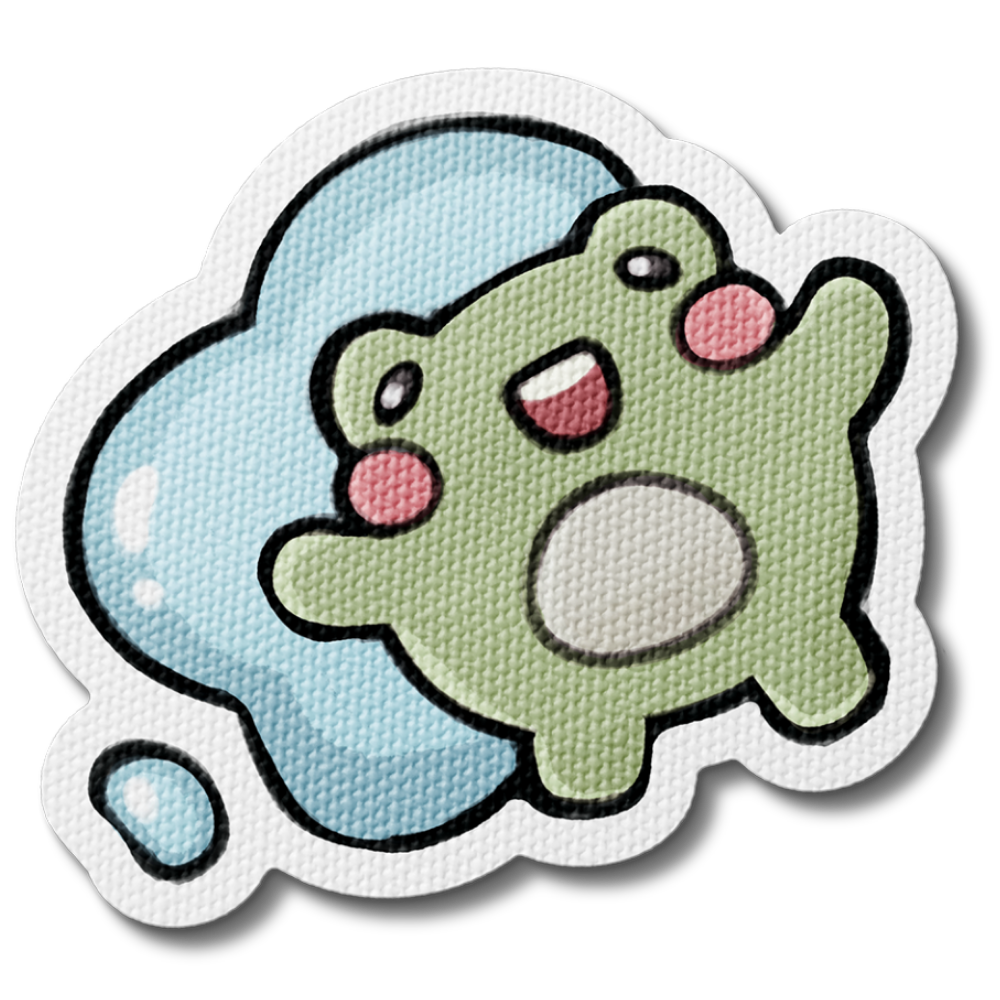 Bubble Bath Finneas the Frog Sensory Sticker