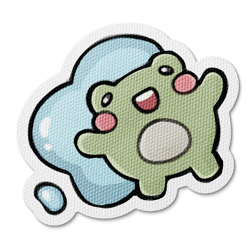 Bubble Bath Finneas: Cloud-Themed Textured Sensory Sticker