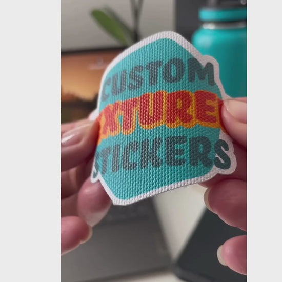 Video showcasing sensoy stickers texture